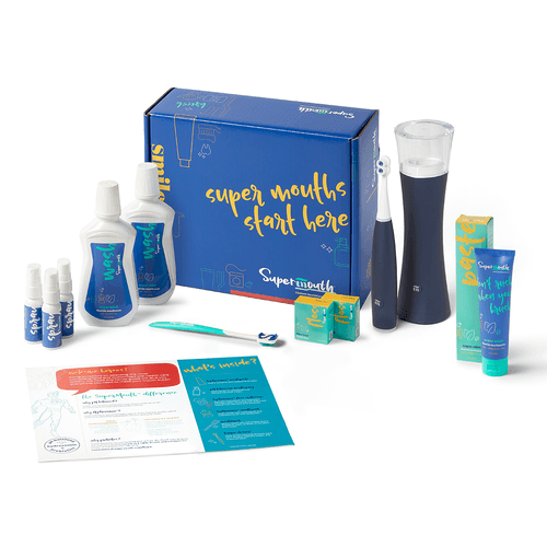 SuperMouth Nano-Hydroxyapatite with Fluoride System for Teens & Adults - Complete