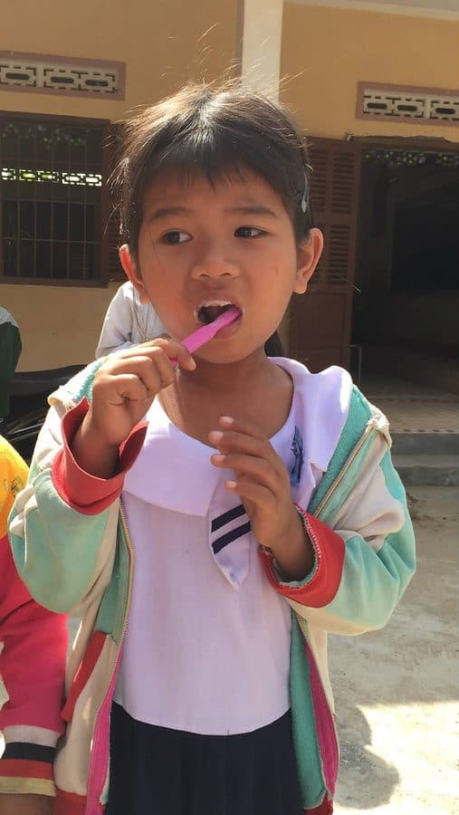 Project Healthy Smile - Small child brushing teeth