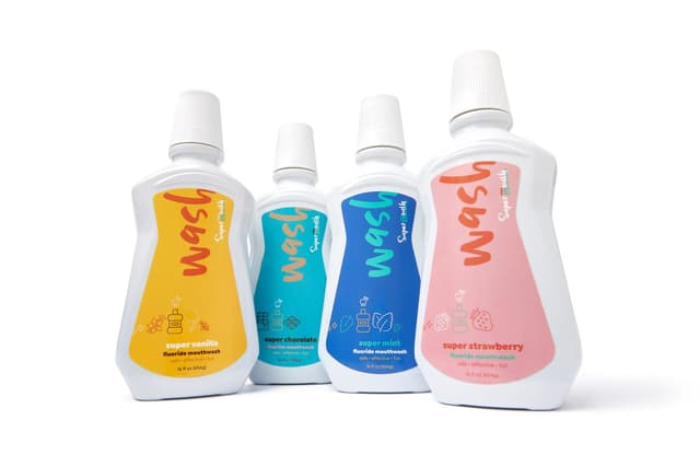 SuperMouth 4-Flavor Nano-Hydroxyapatite+ Fluoride Mouthwash Variety Bu