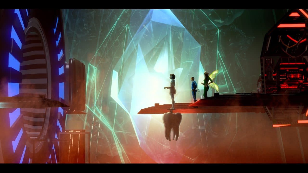 Characters from the Rise of SuperMouth Movie on bridge