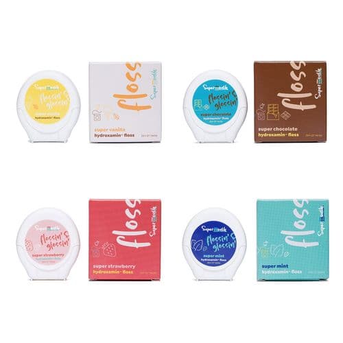 get to know SuperMouth hydroxamin non-fluoride mouth floss